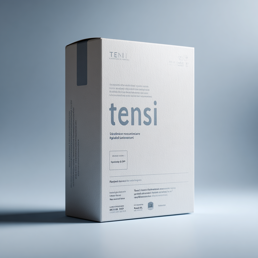 product package on neutral background